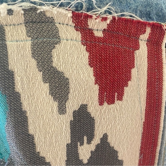 PERISCOPE AUTHENTIC PS-3983 Embroidered Patch Denim Jacket Front/Back Medium - Picture 16 of 17